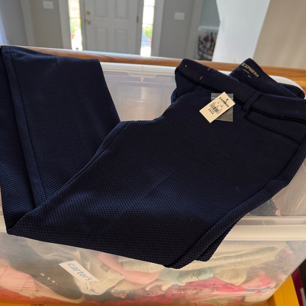 Express Women's Navy Straight Leg Pants